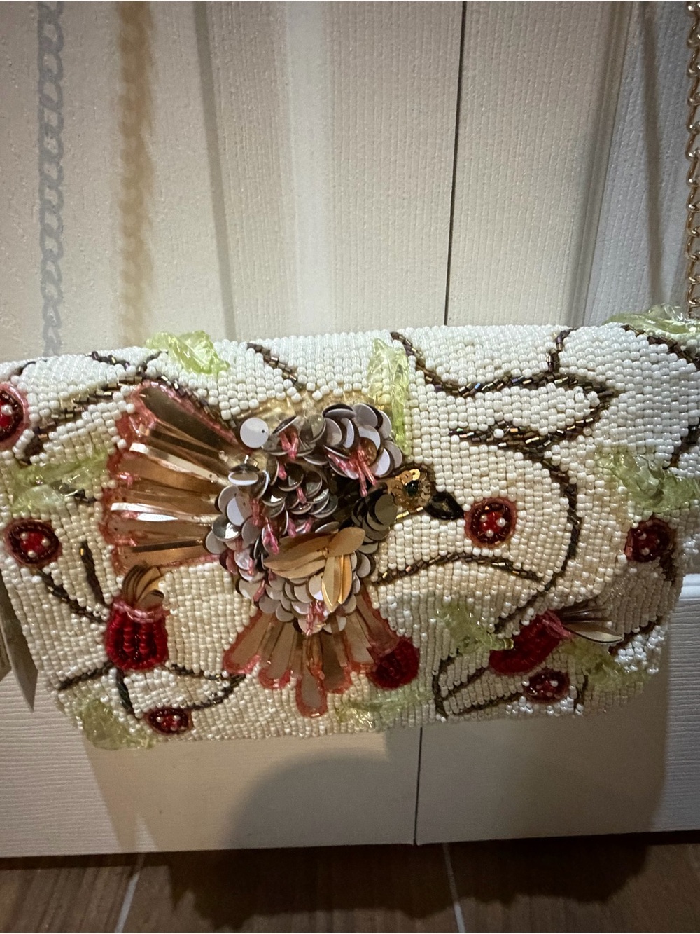 Made in India beaded hummingbird bag viral nwt